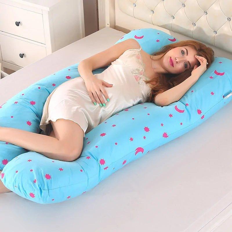 Sleeping Support Pillow For Pregnant Women Body PW12 100% Cotton Rabbit Print U Shape Maternity Pillows Pregnancy Side Sleepers