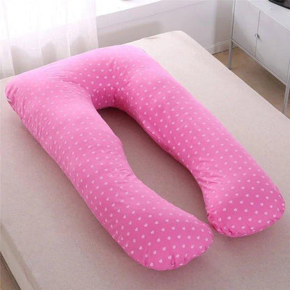 Sleeping Support Pillow For Pregnant Women Body PW12 100% Cotton Rabbit Print U Shape Maternity Pillows Pregnancy Side Sleepers