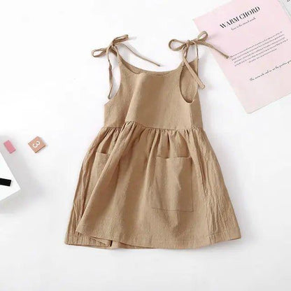 Sleeveless Cotton Toddler Girl Dress