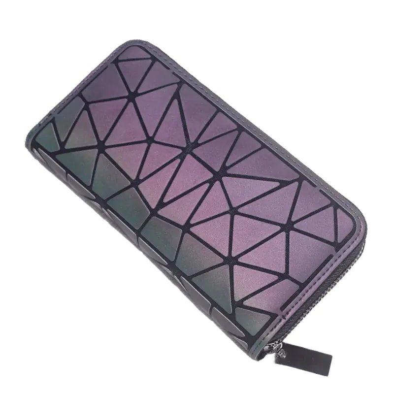 Slim Thin Geometric - Patterned Wallet