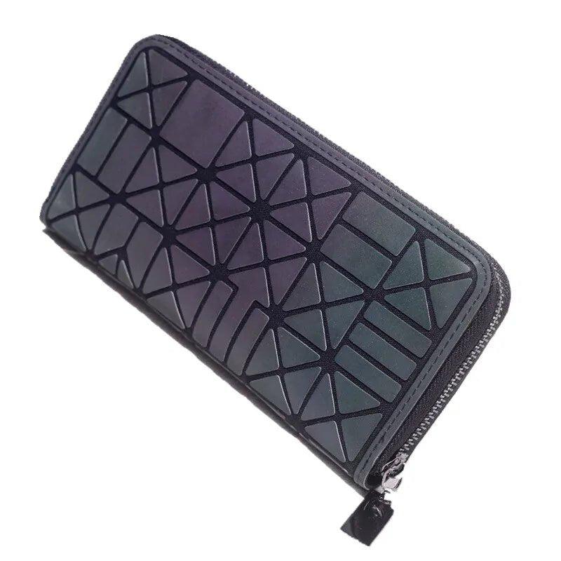 Slim Thin Geometric - Patterned Wallet