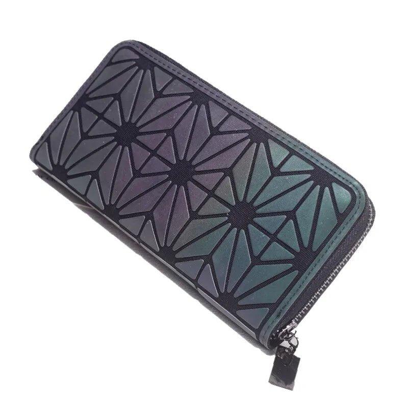 Slim Thin Geometric - Patterned Wallet