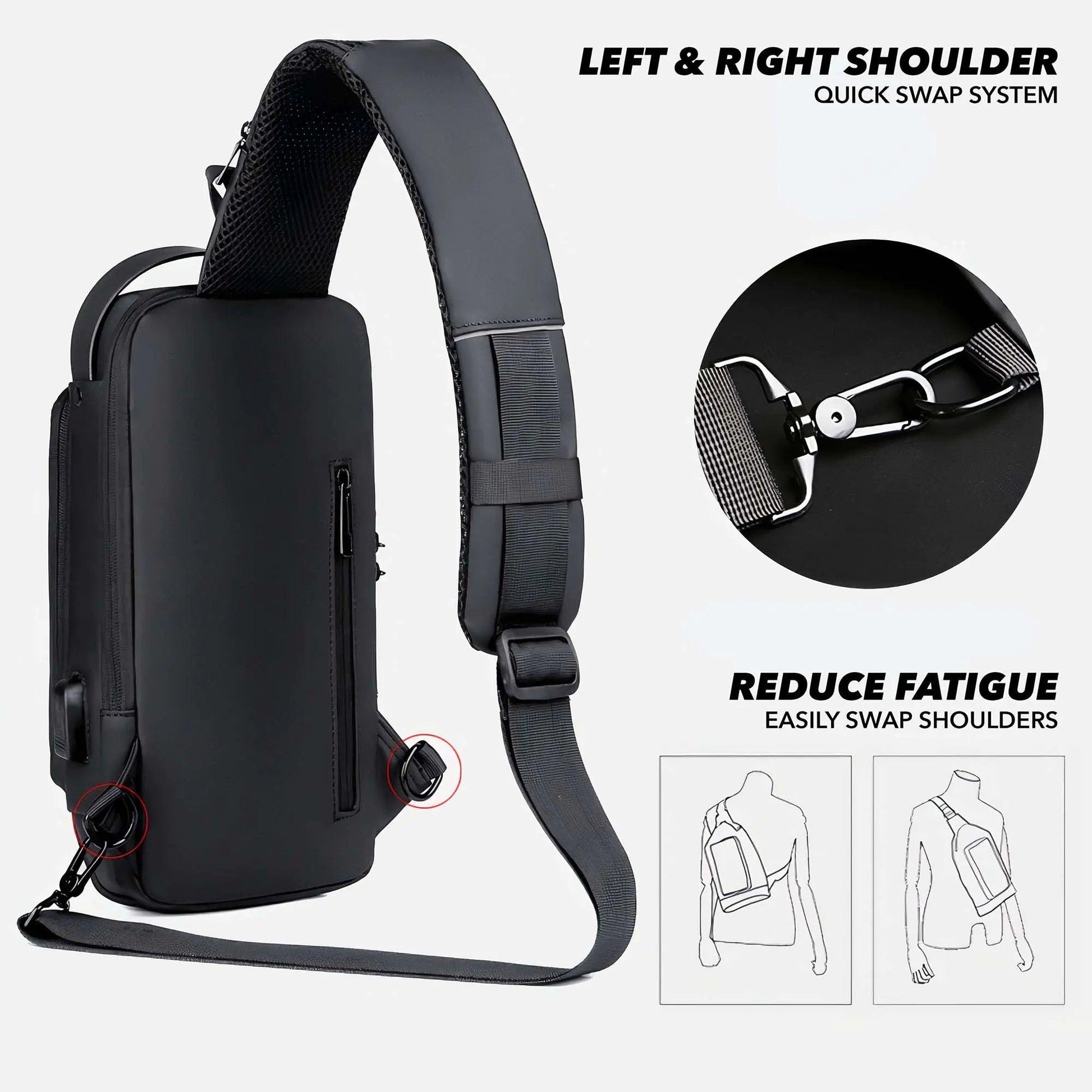 Smart Anti - Theft Sling Bag