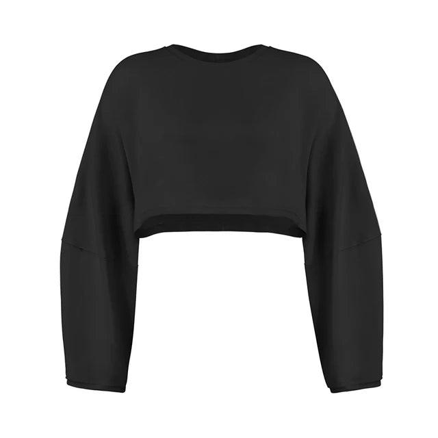 Sporty Crop Top Long Sleeve