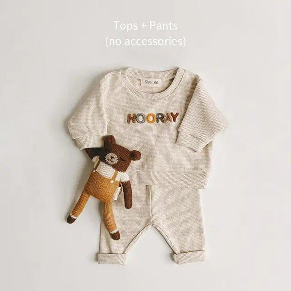 Elevate Your Baby's Style with Our Spring Autumn Baby Clothes Set!