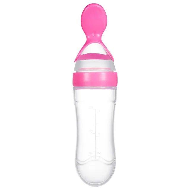 Squeezing Feeding Bottle Silicone Newborn Baby