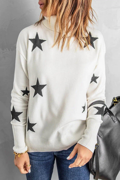 Star Print Sweater