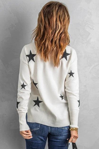 Star Print Sweater