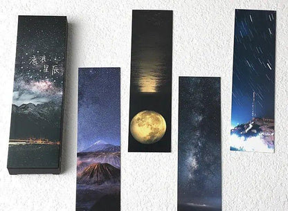 Starry Sky Paper Bookmarks