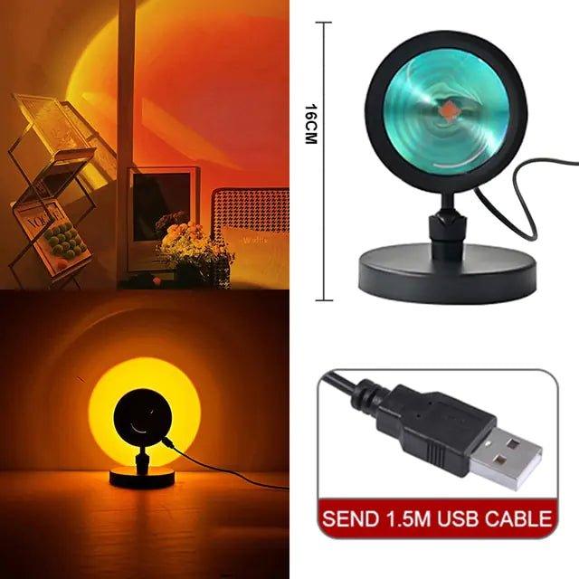 Sunset Rainbow Lamp Projection Night Light