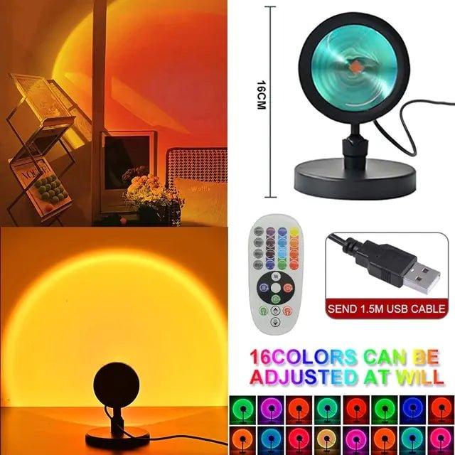 Sunset Rainbow Lamp Projection Night Light