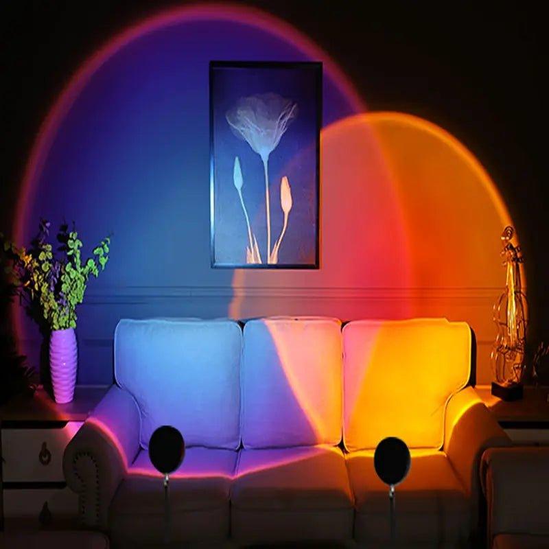 Sunset Rainbow Lamp Projection Night Light