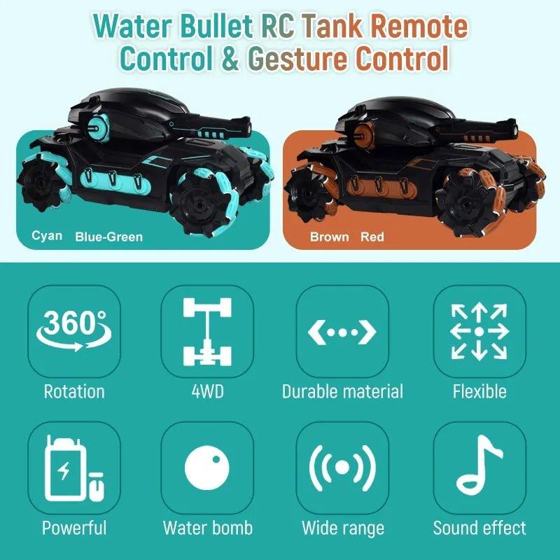 Tank RC Toy Water Bomb Shooting