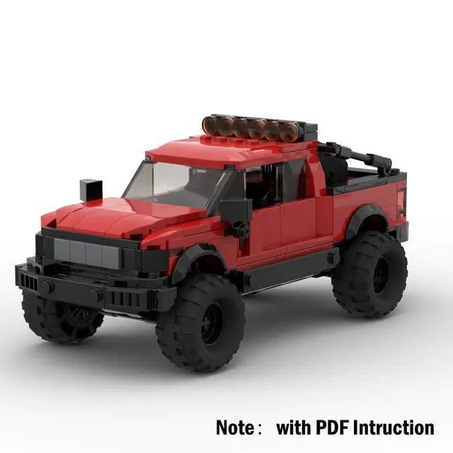 Technical Ford Raptors F-150 Pickup Truck Car Building Blocks - Home Kartz