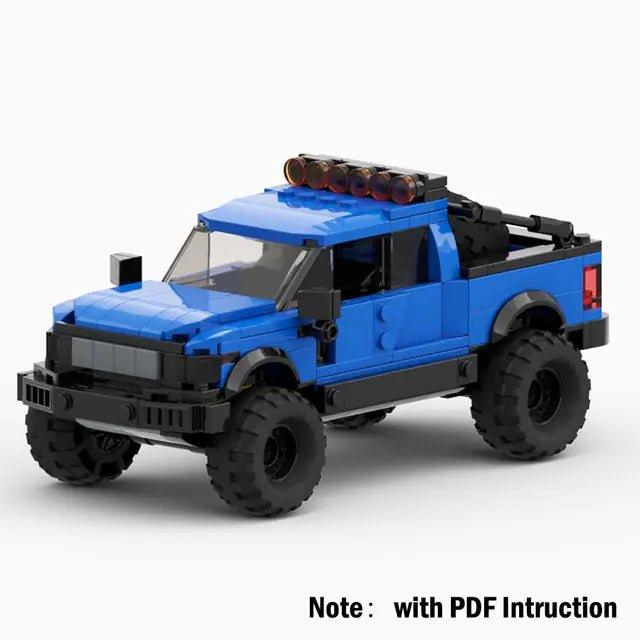 Technical Ford Raptors F-150 Pickup Truck Car Building Blocks - Home Kartz