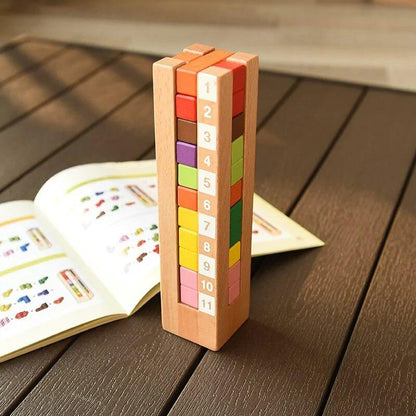 Tetris Tower Block Volumetric Wood Blocks Children Game