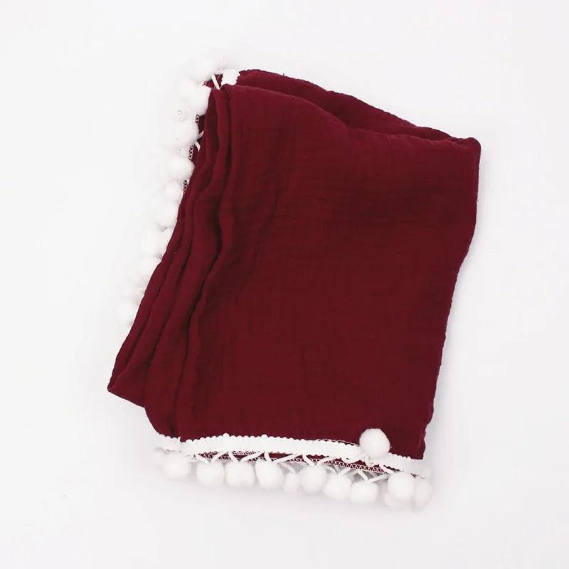 Organic Cotton Baby Tassel Blankets