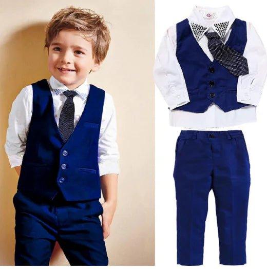 Elevate Your Toddler's Style with Our Sophisticated Navy Blue Toddler Clothes Set