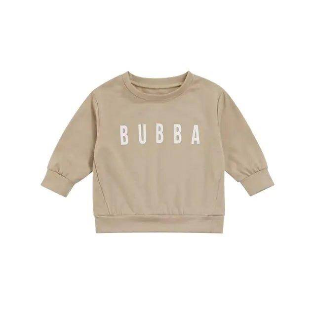 Toddler Solid Letter Print Pullover - Home Kartz