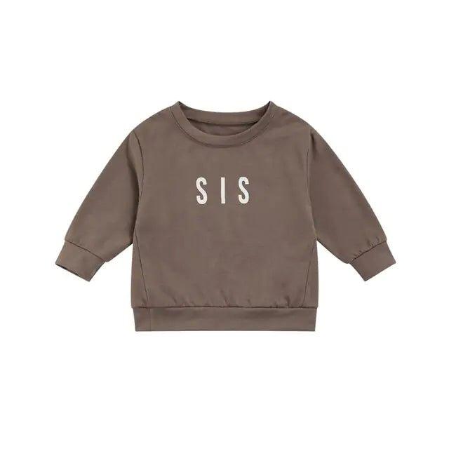 Toddler Solid Letter Print Pullover - Home Kartz