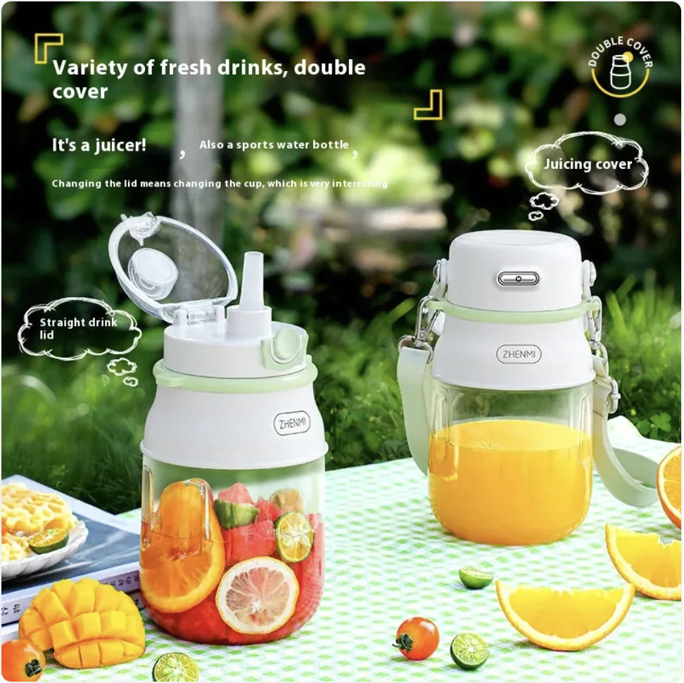 Portable Juicer Cup – Battery Operated, Stainless Steel Lining, Compact & Powerful for Fresh Juices Anywhere - Home Kartz