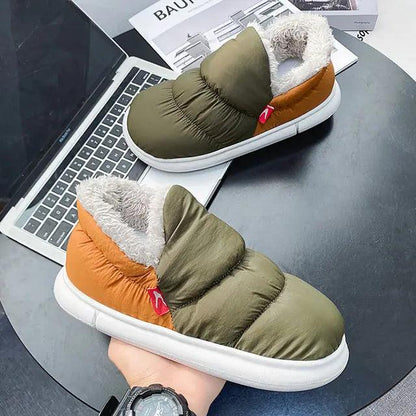 Waterproof Plush Slip - on Shoes