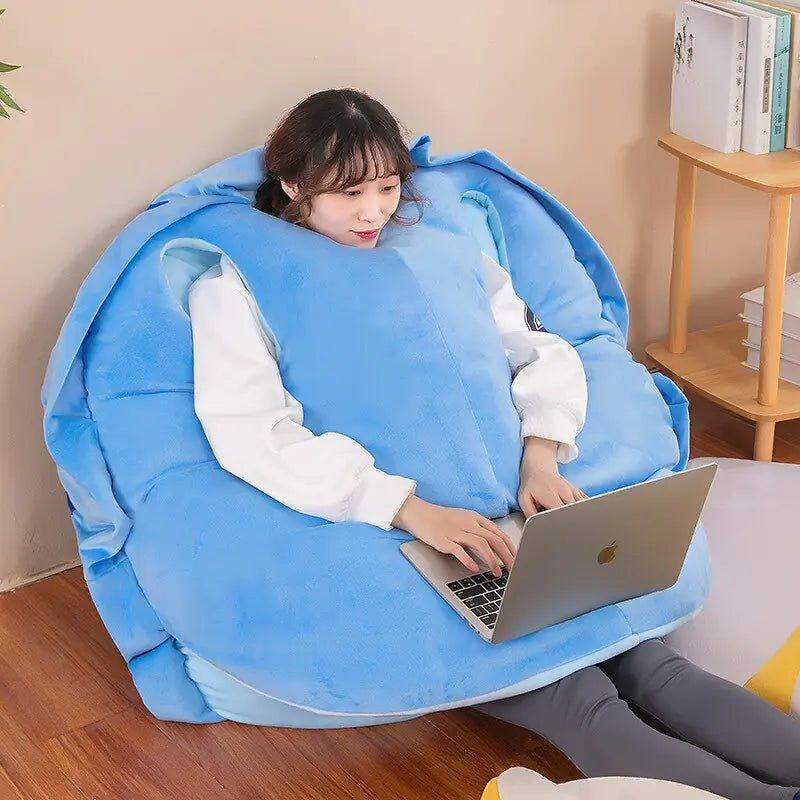 Turtle Shell Plush Sleeping Bag