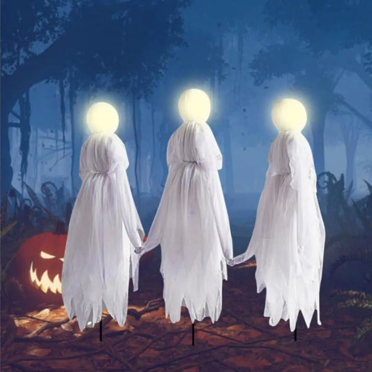 Enchant Your Halloween: Holding Hands Ghost Decoration – Perfect for Outdoor and Garden Displays