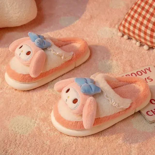 Sanrio Hello Kitty Home Fuzzy Slippers