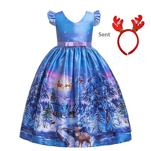 Charming Children's Christmas Dress – Festive Holiday Party Outfit for Girls