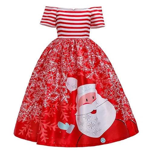 Charming Children's Christmas Dress – Festive Holiday Party Outfit for Girls