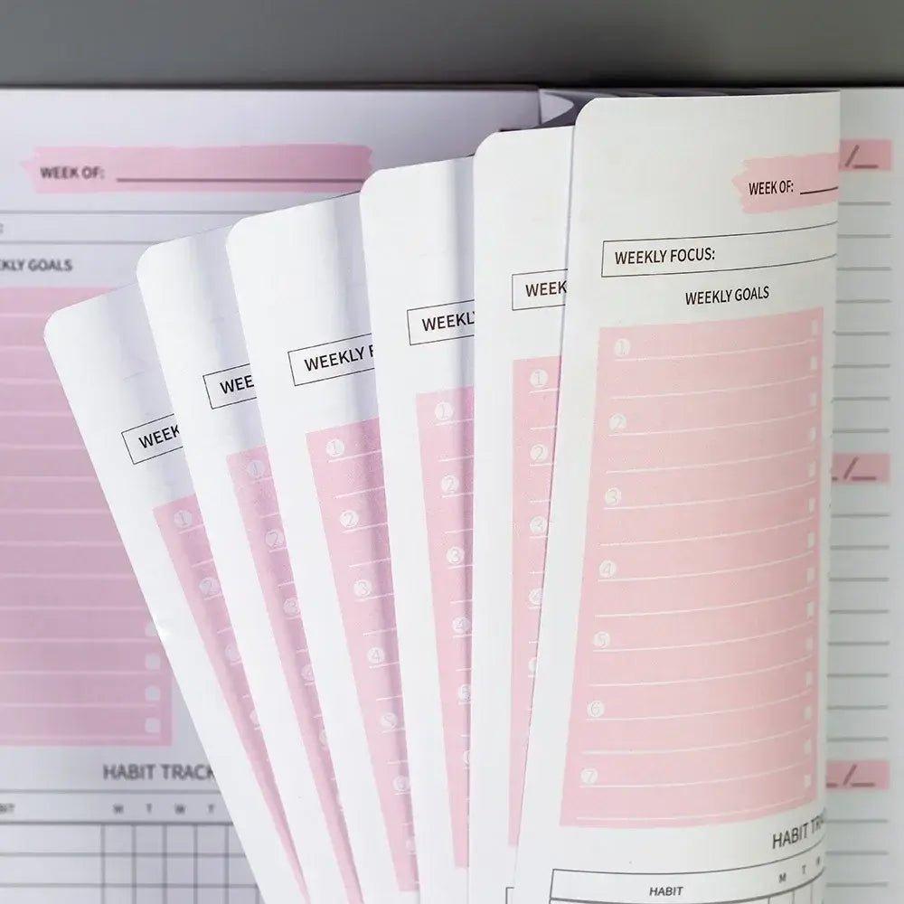 Undated A5 Spiral Weekly Planner Stationery Set