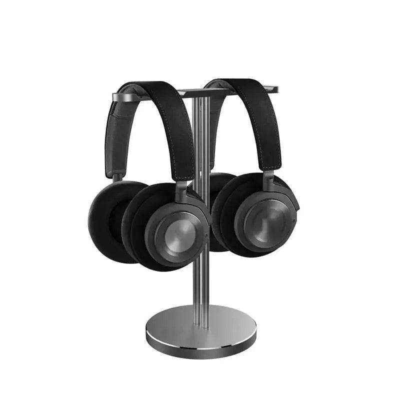 Universal Double Headphone Stand: Aluminum Alloy Holder