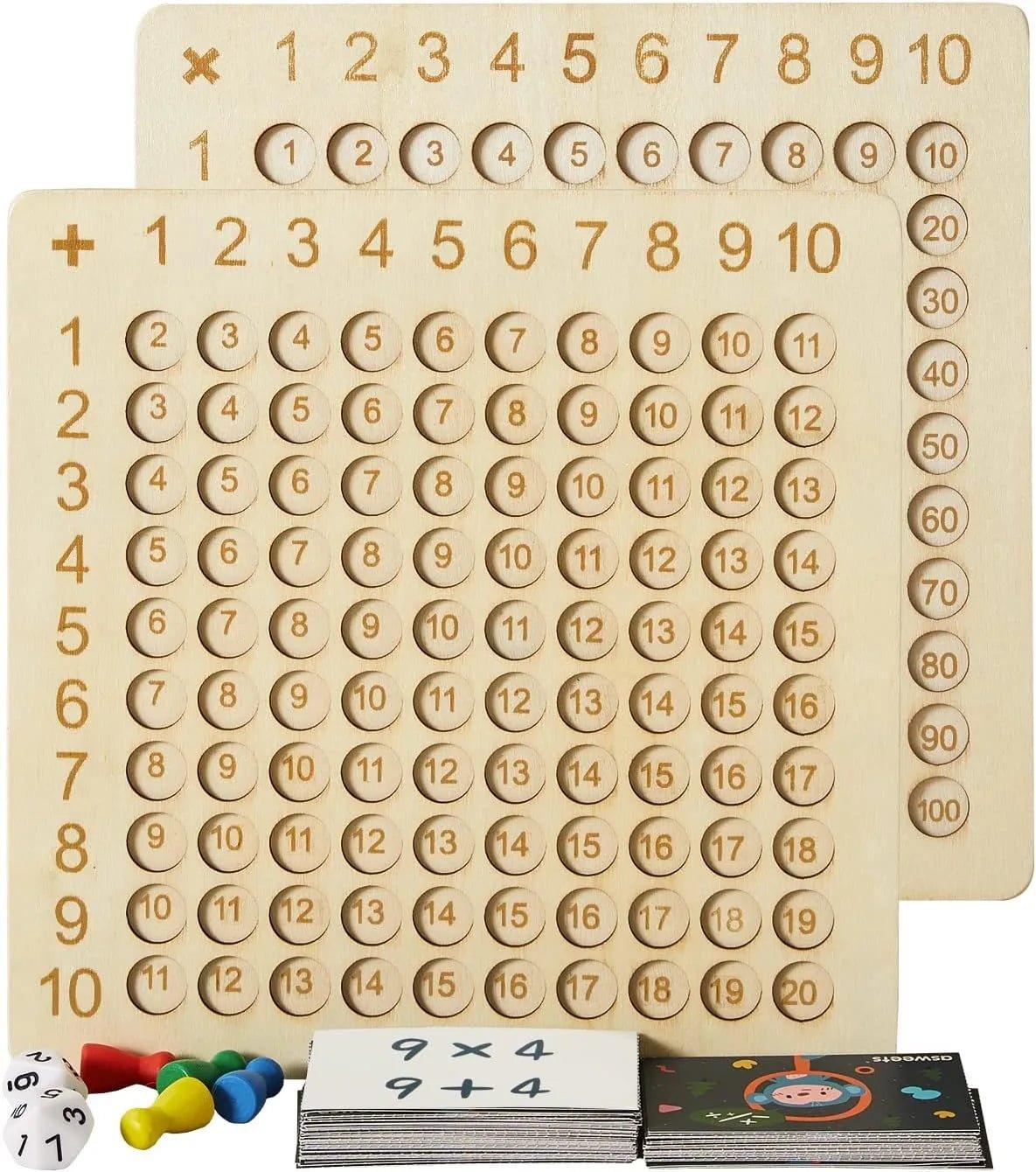 Unlock Math Mastery with the Wooden Montessori Math Board - Fun and Educational!