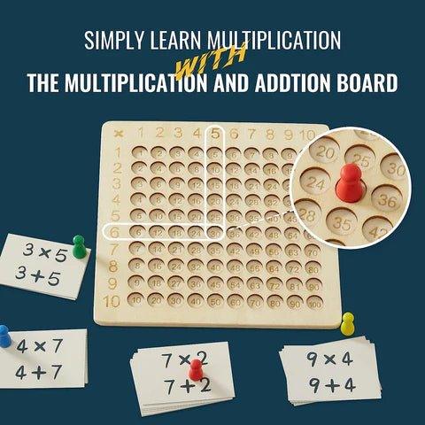 Unlock Math Mastery with the Wooden Montessori Math Board - Fun and Educational!