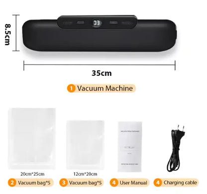 Food Vacuum Sealer – Powerful, Compact Machine for Freshness and Easy Food Storage