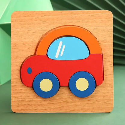 Wooden Puzzle - Engage Your Child's Imagination with Educational Animal Puzzles - Home Kartz