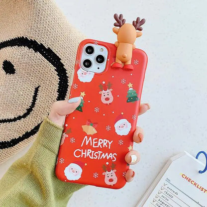 3D Christmas Reindeer Case – Whimsical Holiday Protection for Your Phone 🎄🦌