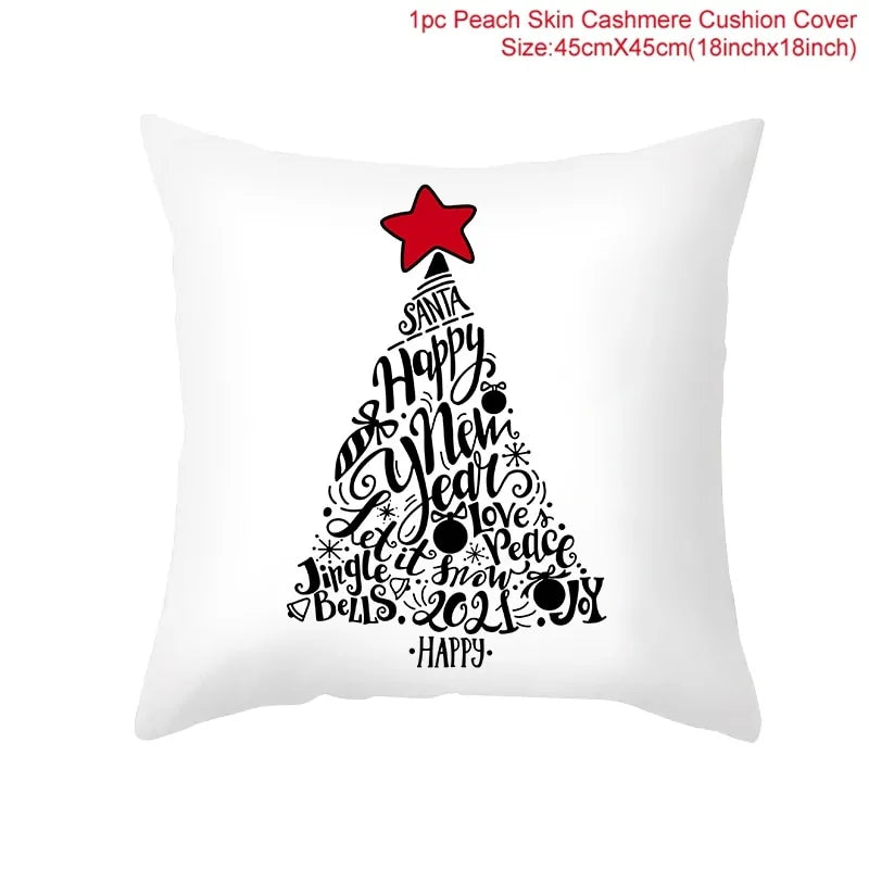 Cozy Up with Our Festive Cartoon Christmas Pillow Cover 🎄✨