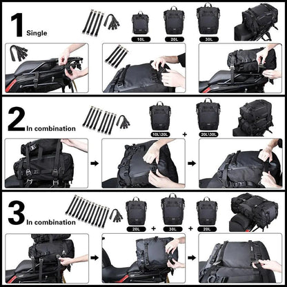 Waterproof Motorcycle Rear Seat Bag