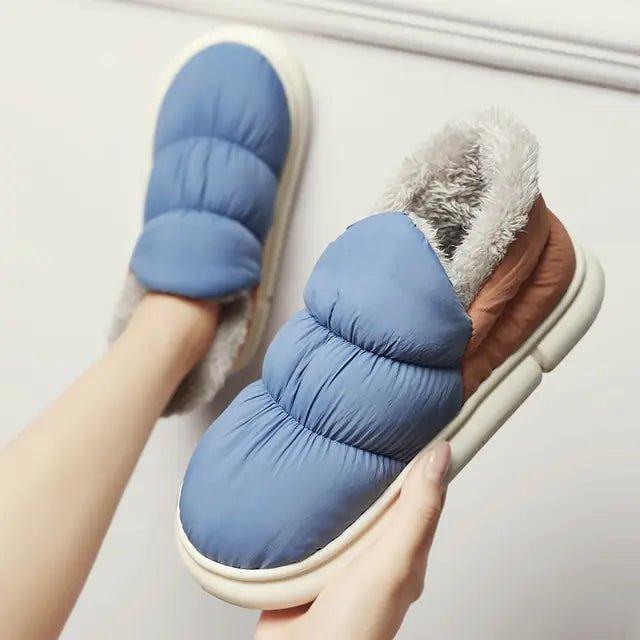 Waterproof Plush Slip - on Shoes