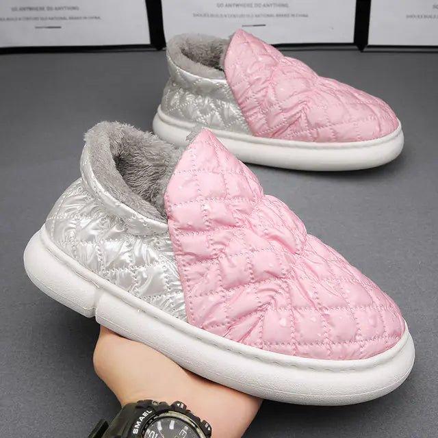 Waterproof Plush Slip - on Shoes