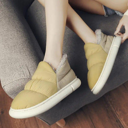 Waterproof Plush Slip - on Shoes