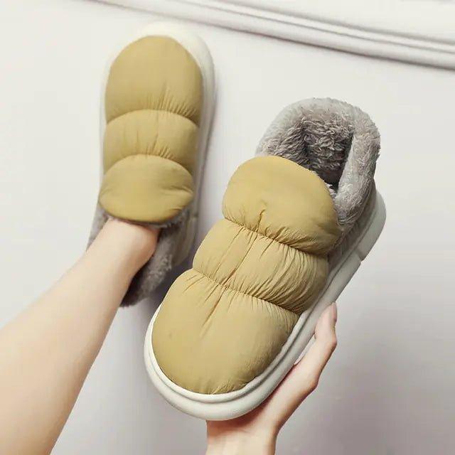 Waterproof Plush Slip - on Shoes