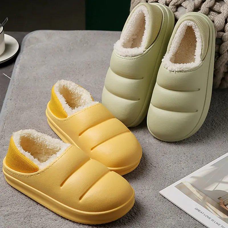 Waterproof Warm Fur Slippers