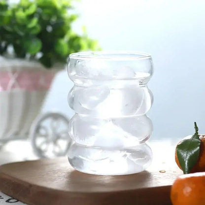 Wave - shaped Glass Cup Set