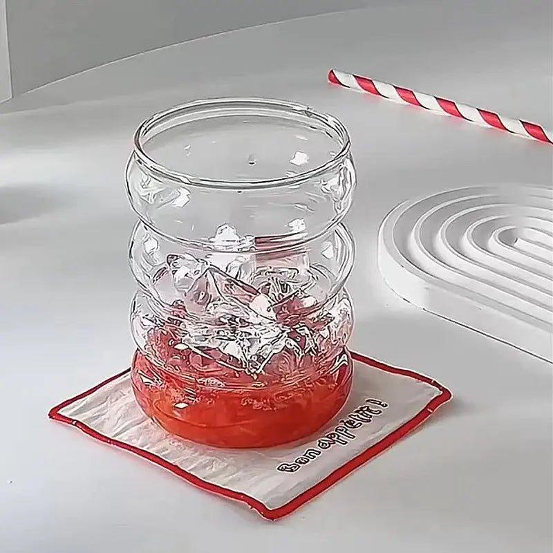 Wave - shaped Glass Cup Set