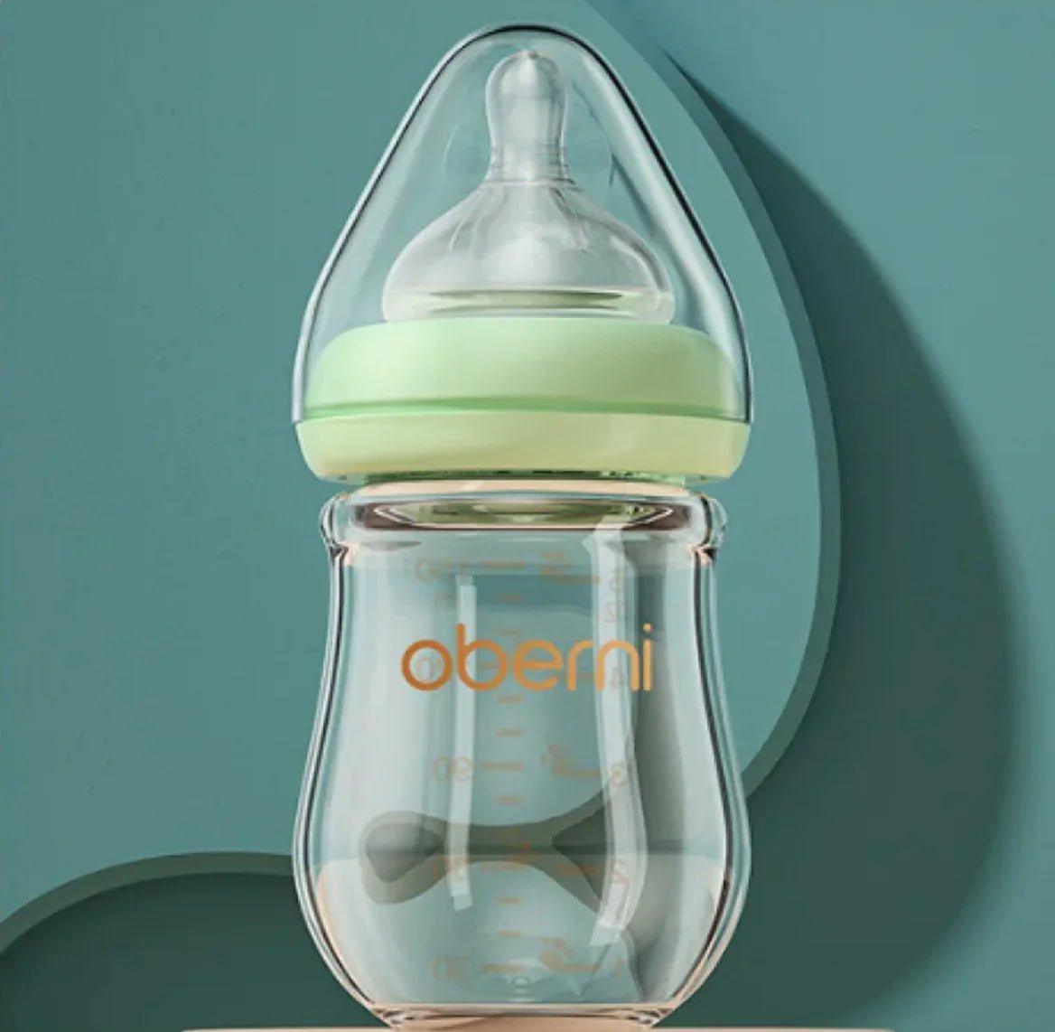 Wide Bore Glass Baby Bottle for Newborns - 120ml and 150ml