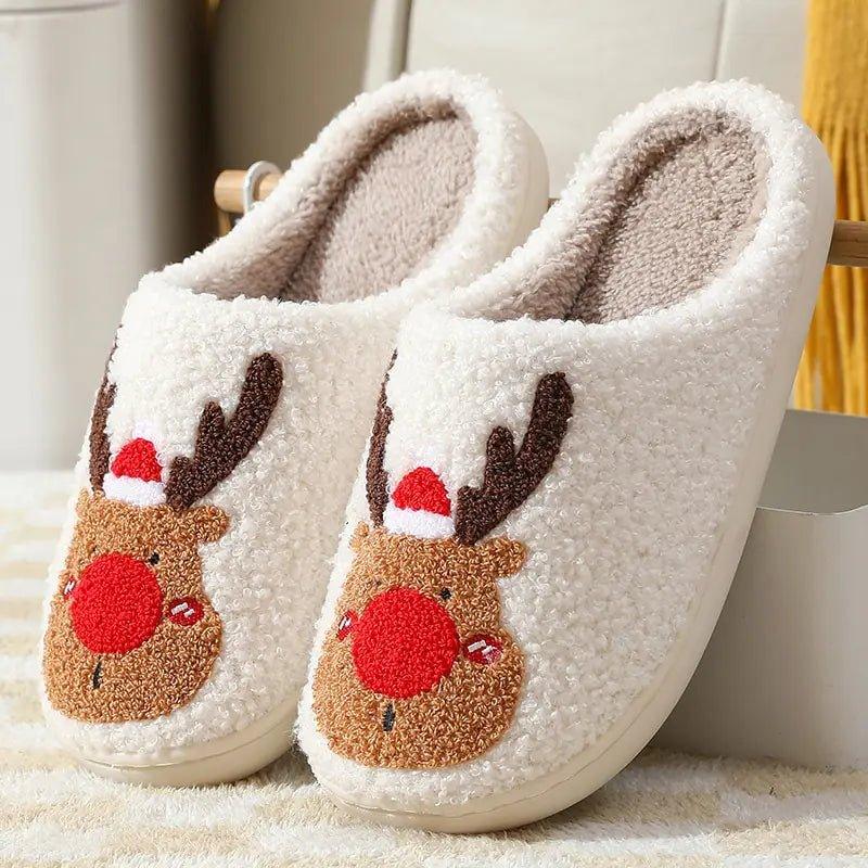 Winter Fluffy Fur Flat Slippers