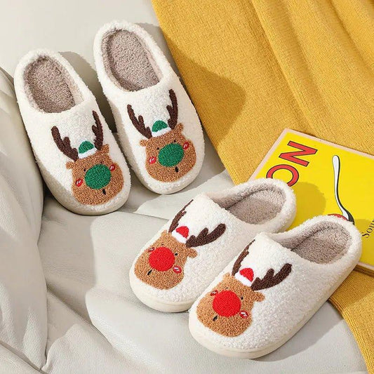 Winter Fluffy Fur Flat Slippers